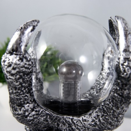 Plasma ball "Hell's hand" gray 12x12x18 cm-5