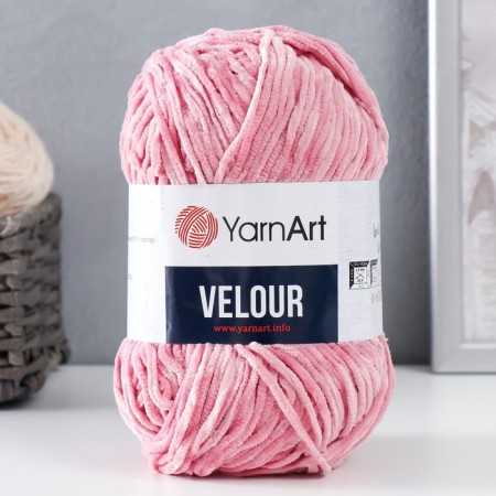 Yarn "Velour" 100% micropoliester 170m/100g (862 clover)