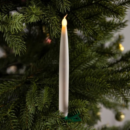 LED candles on clothespins 19 cm, 6 pieces, batteries AAAX1 (not in the kit), remote control, glow warm white-2