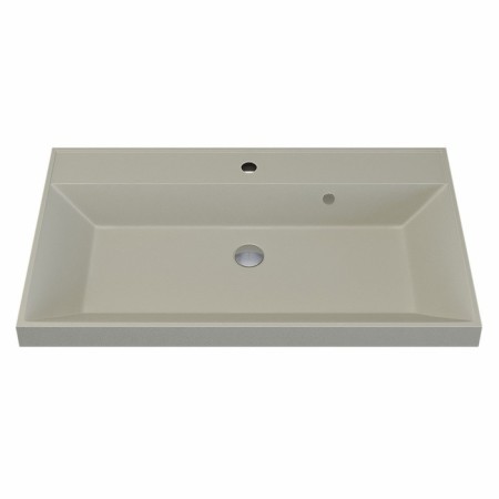 Sink uperwood Classic quartz 80 cm, quartz, beige matte, linen-4