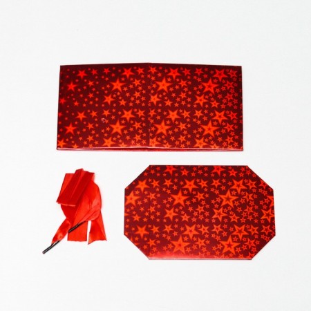 Box of self -assembly red 10x10x10 cm-4