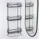 Rectangular shelf 3-long, 12.5 × 66 × 29.5 cm, black color