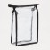 Cosmetic bag with lightning, black/transparent color