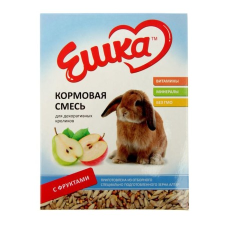 Fodge mixture "Eshka" for decorative rabbits, with fruits, 450 g-1