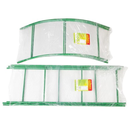 Sadovaya arch, 240 × 120 × 36 cm, metal, green, grinda, "classics"-1
