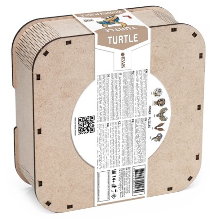 Wooden, curly puzzle Ewa sea turtle-8