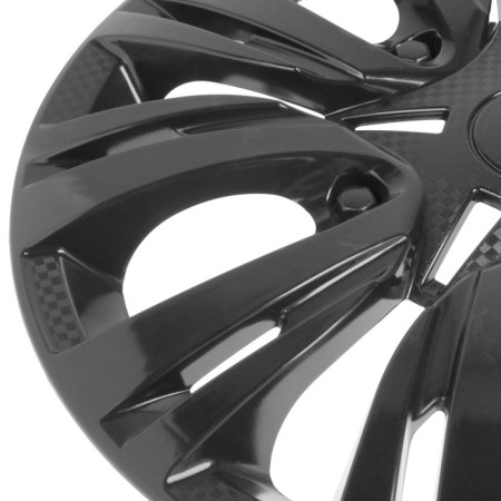 Wheel caps R16 "Lyon", black gloss, set 4 pcs-2