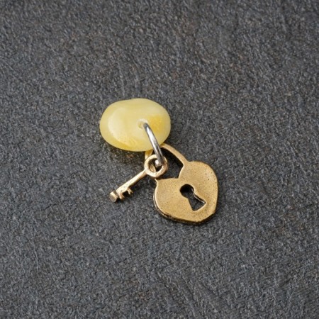 Calisman keyhole "castle", natural amber-2