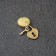 Calisman keyhole "castle", natural amber