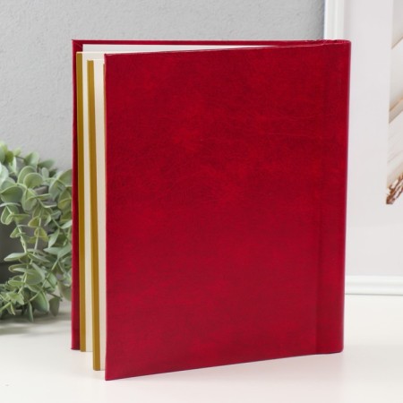 Photo album magnetic 30 sheets 23x28cm "plain red"-1