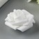 Foamiran rose, white d-4 cm