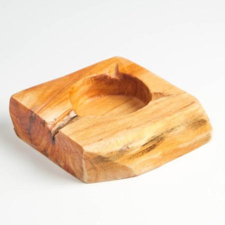 An ashtray made of wood, handmade-2