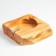 An ashtray made of wood, handmade