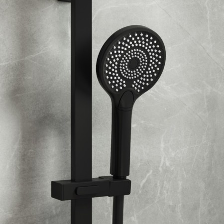 Shower watering can Iddis Optima Home OPH12BPI18, 248x120x15 mm, black matte-3