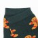 Women's socks "cookies" is dark green color, size 23-25