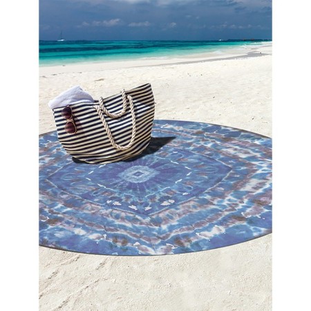 Pareo and beach rug "Fascinating abstraction", d = 150 cm-1