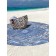 Pareo and beach rug "Fascinating abstraction", d = 150 cm