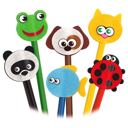 Set for the manufacture of figures made of felt "muzzle on pencils"-1