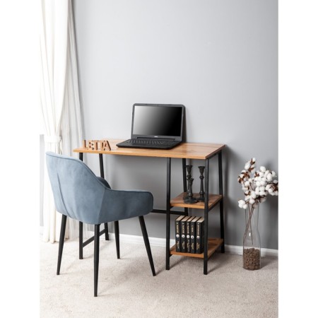 Computer Tokyo table, 900 × 450 × 750 mm, color of oak van / metal-6