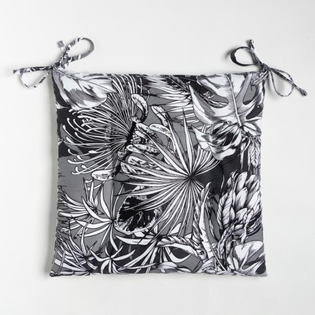 Siddle on the chair Ethel Palm Leaves 42x42 cm, 100% cotton, sarzha 190 g/m2-4