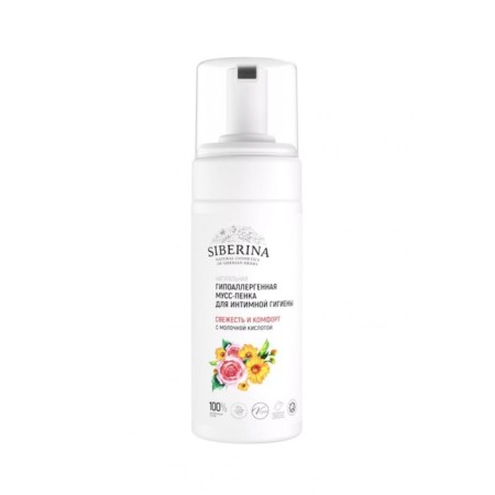 Hypoallergenic mousse for intimate hygiene "Freshness and Comfort", 150 ml