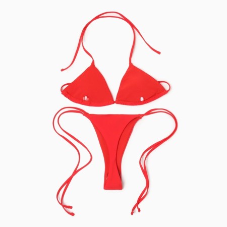 Bathing suit Separate Minaku color red size 46-8