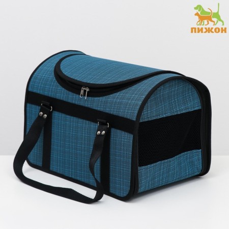 Bag - carrying for animals, with a hatch, 40 x 25 x 27 cm, mix of flowers