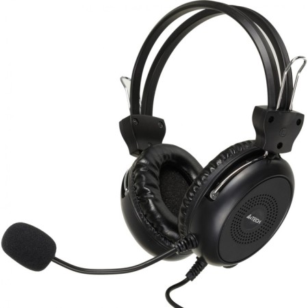 Headphones with A4Tech HU-30 microphone Black 2m Library USB headline