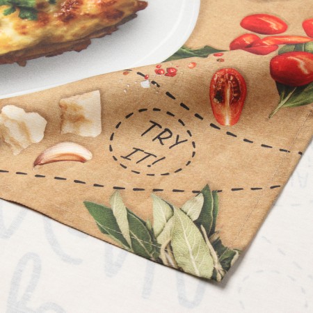 Set of towels "Ethel" Italian Food 4 pcs, 100% cotton-4