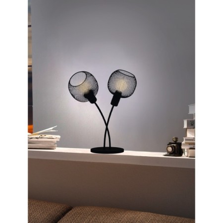 Wrington 1, 2x40W E14 table lamp, black color-1