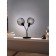 Wrington 1, 2x40W E14 table lamp, black color