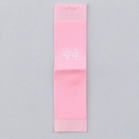 Textile strip "44", 4.6 x 1.1 cm, pink color-3