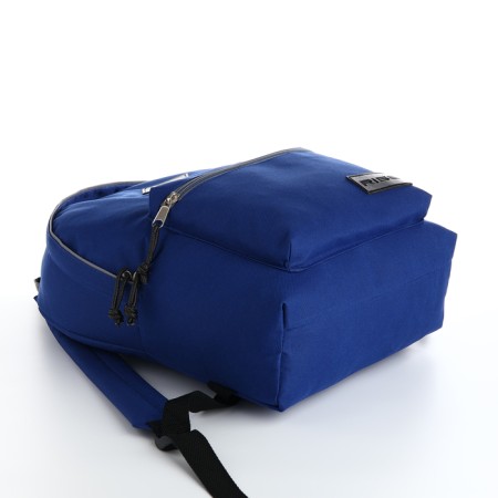 Youth backpack on lightning, rise, outer pocket, blue color-4