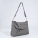 Bag Cross-Bodi with a zipper, gray color