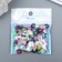Decor for creativity Plastic "Half -Pester -Mesh Color mother pearl" set of 100 pcs 1x1x0.4 cm mix