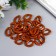 Decor for creativity plastic "Ring for the chain" boiled condensed milk set 25 pcs 2.3x1.65 cm