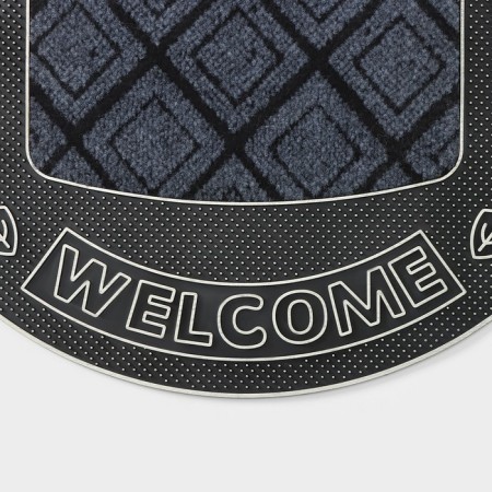Rug -shaped semicircular shade of Welcome, 40 × 70 cm, color mix-5