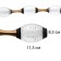 Assini Lamp with PDU 12XLED 90W black and gold 88x88x10-110 cm