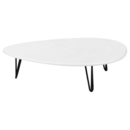 Journal table "Dudley", 940 × 690 × 246 mm, color white concrete-1