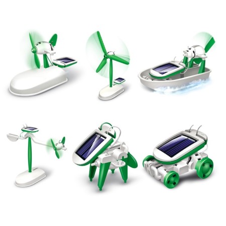 Game set "Sunbot", 6 in 1, works from a solar battery-3