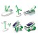 Game set "Sunbot", 6 in 1, works from a solar battery