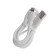 The BYZ U40, 1 USB, 18 W, 5 A, USB cable - Lightning, 1 m, pd, white