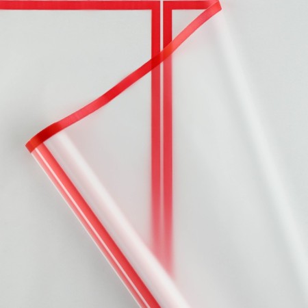 Flower film matte packaging "Kaima" red 0.5x9 m-2