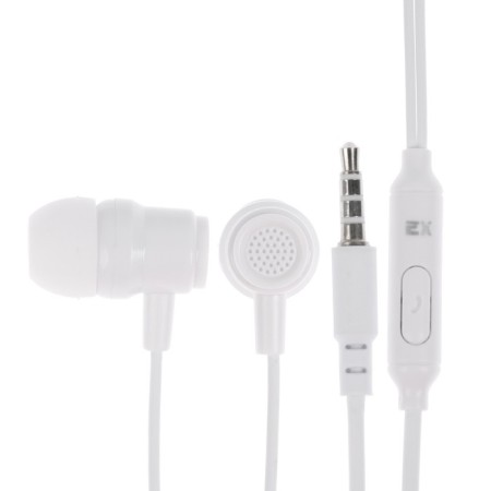EXPLOYD EX-HP-1471 headphones, vacuum, microphone, wired, 108 dB, 1.2 m, 3.5 mm, white