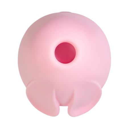 Vacuum-wave stimulator Qli by Flovetta Bun, 6.5 cm, silicone, pink color-3