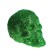 Figure for crafts and decor "Skull", set 6 pcs., Size 1 pcs: 4 × 4.5 × 4.5 cm, green color