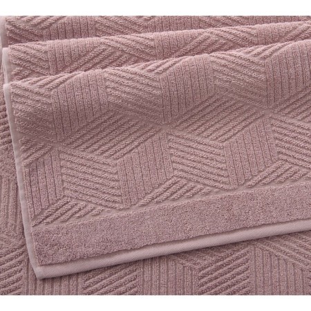 Tainted towel "Wales", 500 grams, size 50x90 cm, color is a souxy rose