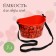 Capacity for collecting berries, 3 l, "raspberries", red