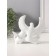 Souvenir ceramics "White pigeons on a flower branch" with gold 3.5x13.5x11 cm