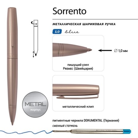 Switching handle, 1.0 mm, brunovisConti sorrento, blue rod, shampan metal case-6
